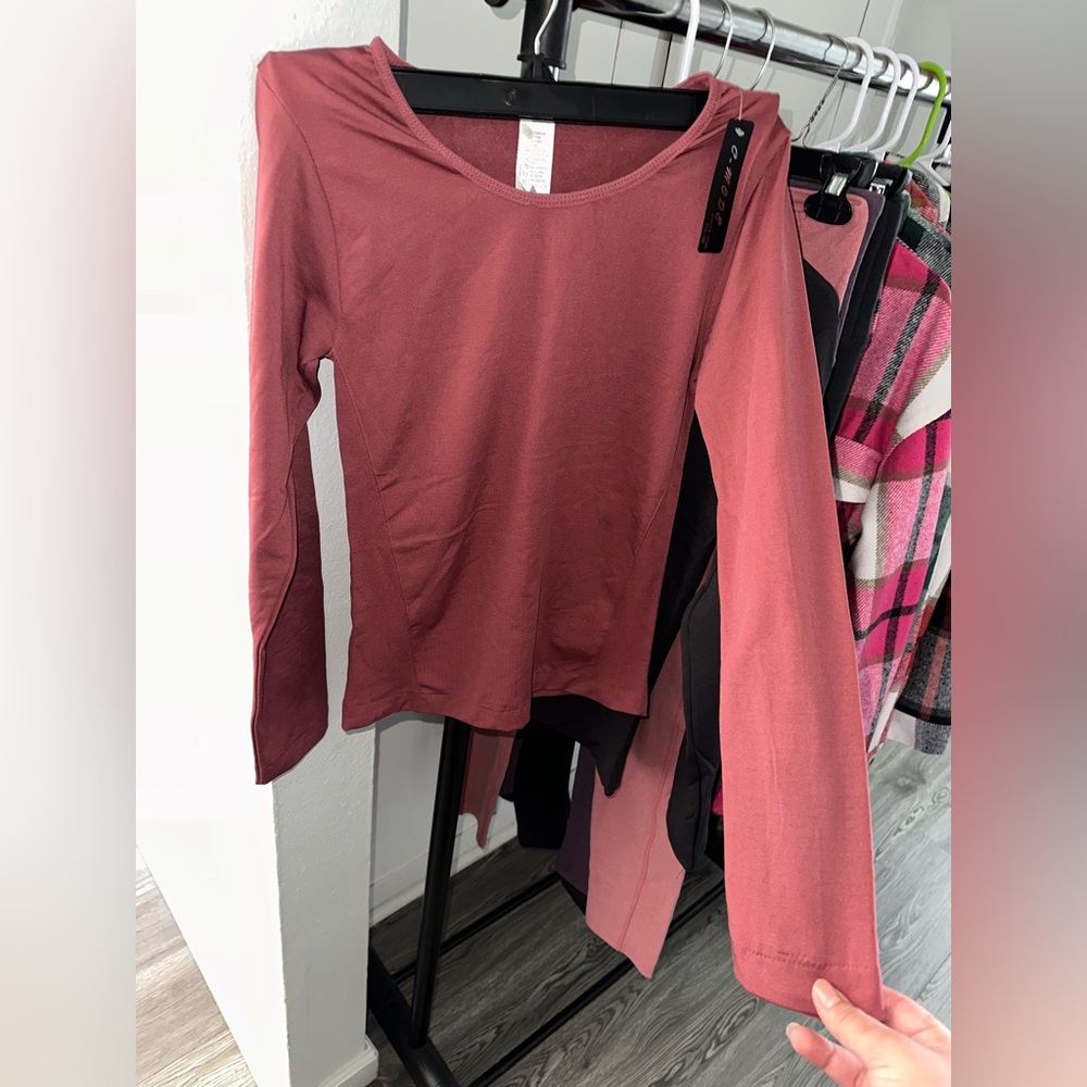Pink long sleeve shirt
